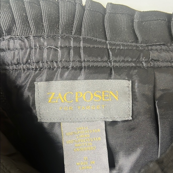 Zac Posen for Target Sz 11 Heavy Polyester Semi Structured Back Zip Mini Skirt - Picture 6 of 7